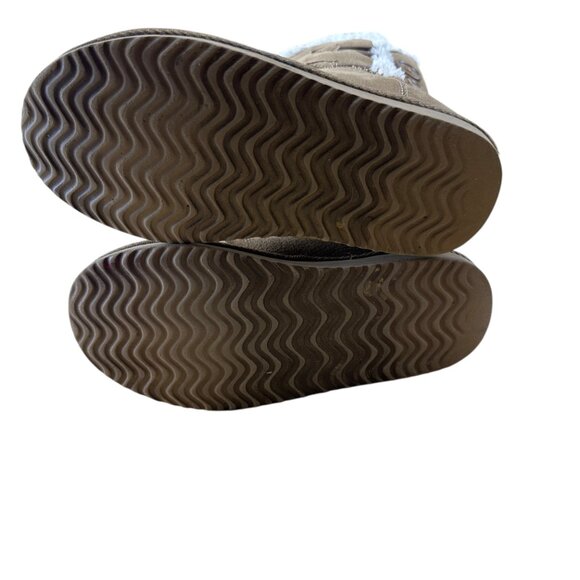 Girls Faux Suede Fur Tan Brown Boots Generic Unbranded Size 1 Winter Casual Warm - Picture 7 of 12